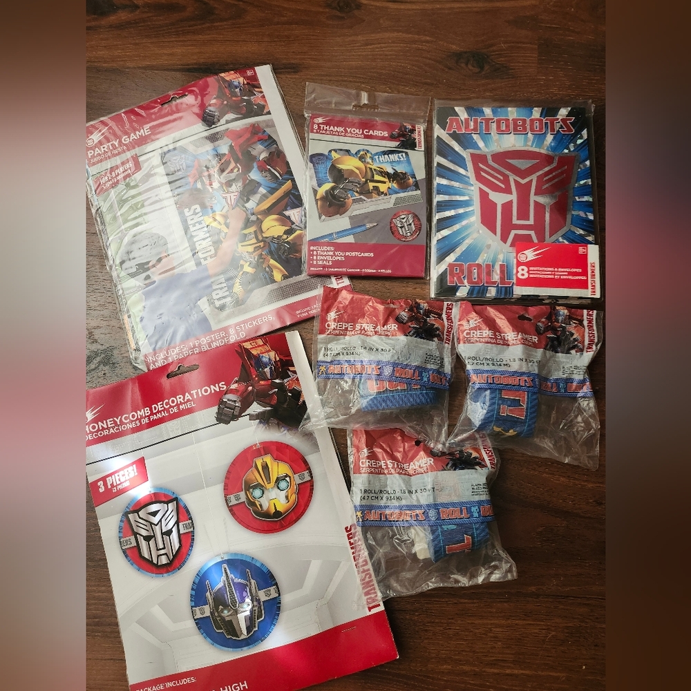 Transformers Optimus Prime and Bumblebee Party Supplies